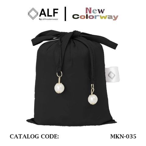 ALF BY ALIF MUKENA MINI PARASUT PREMIUM KOREA TRAVEL - BLACK MAMBA ( MKN-035 )